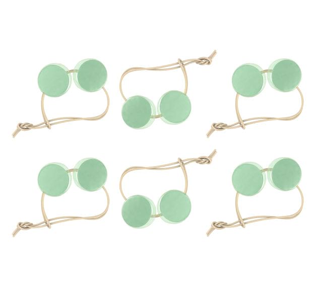 Mint Green Round Napkin Holders An Elegant Detail by Anna Vasily - Set View