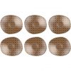 Brown Organic Shaped Plates Designed by Anna Vasily - Set View