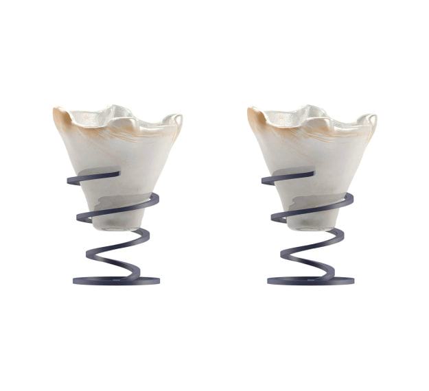 Cute Ice Cream Bowls with Spiral Stand Designed by Anna Vasily - Set View