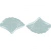 Pastel Blue Charger Plates, Fan-Shaped, Designed by Anna Vasily - Set View
