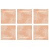 Rose Coloured Square Side Plates Designed with Style by Anna Vasily - Set View