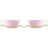 Handcrafted Modern Pink Tea Cups and Saucers Designed by Anna Vasily - Set View