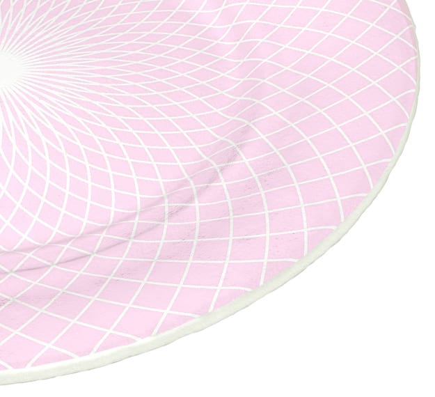 Patterned Pink Charger Plates Designed by Anna Vasily - Detail View