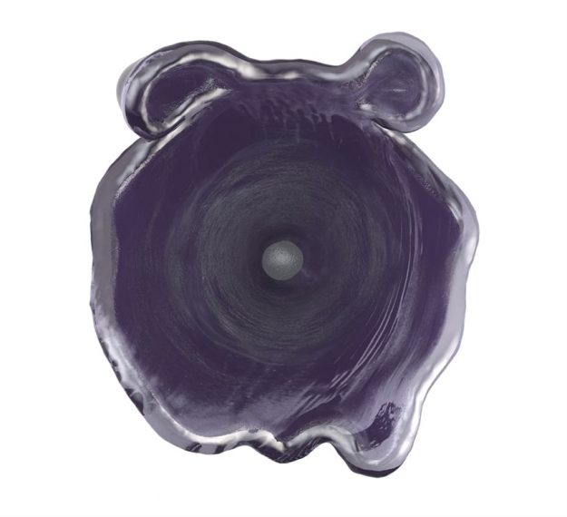 Purple Glass Vase - Flore Ultra Violet Purple Vase | AnnaVasily - Top View