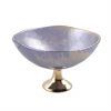 Light Purple Fruit Bowl - Mano Decorative Glass Bowl | AnnaVasily - 3/4 View