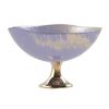Light Purple Fruit Bowl - Mano Decorative Glass Bowl | AnnaVasily - Side View