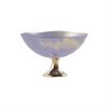 Light Purple Fruit Bowl - Mano Decorative Glass Bowl | AnnaVasily - Measure View