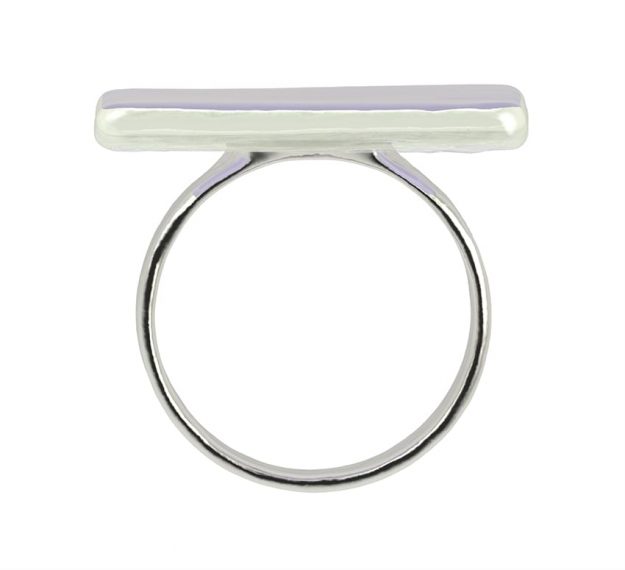 Purple Napkin Rings - Medo Lilac Napkin Ring Holders | AnnaVasily - Side View