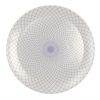 Patterned Dinner Plates - Staffo Set/4 Violet Plates | AnnaVasily - Top View