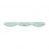 Blue Glass Cocktail Plates With Cup Holder, Thal Set/4 | Anna Vasily - Side View
