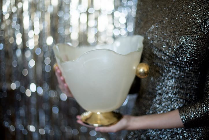 Luxury champagne bucket for an elegant NYE party.